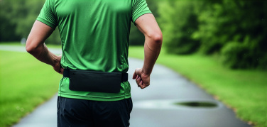 Logotrade promotional merchandise image of: Sports waist bag 600D RPET