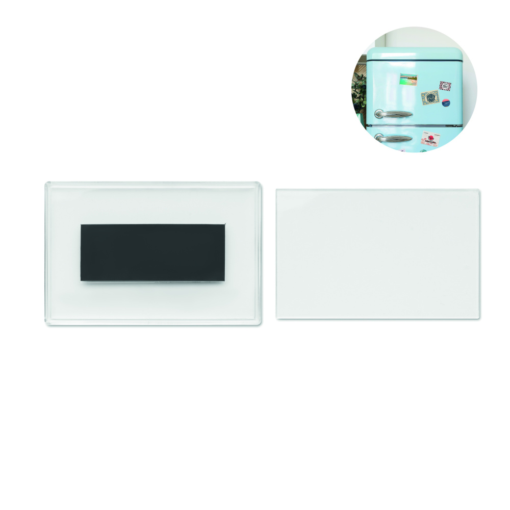 Logo trade promotional merchandise photo of: Acrylic photo magnet rectangula