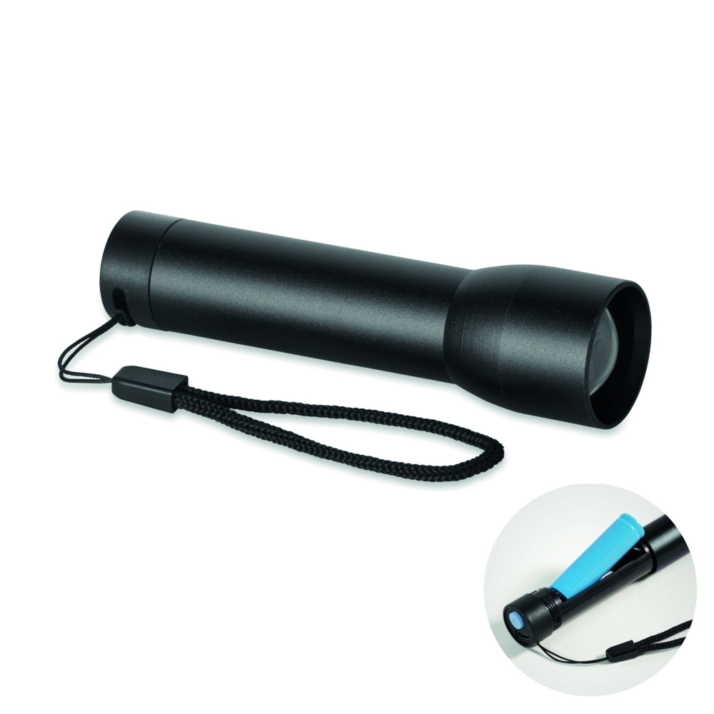 Logotrade promotional gift picture of: Aluminium rechargeable torch