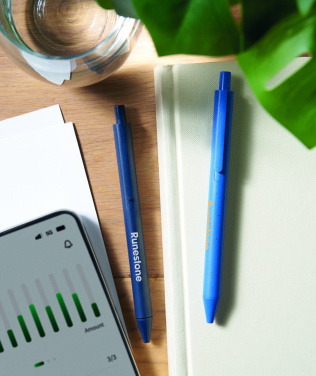 Logo trade promotional merchandise image of: Wheat Straw/ABS push type pen