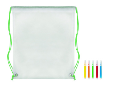 Logo trade promotional items picture of: Non woven kids bag with pens