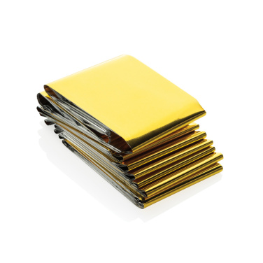 Logotrade promotional giveaways photo of: Solra emergency blanket in RCS recycled RPET pouch