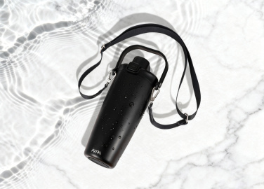 Logotrade promotional merchandise image of: Avira Ayala RCS re-steel duosip lockable crossbody tumbler