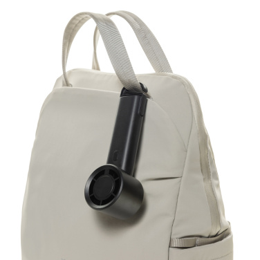 Logo trade promotional giveaway photo of: Twist RCS recycled plastic re-chargeable portable fan