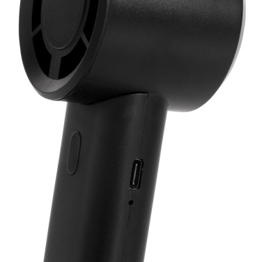 Logo trade promotional merchandise picture of: Twist RCS recycled plastic re-chargeable portable fan