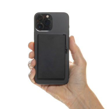 Logo trade promotional gift photo of: Standard aluminium RFID magnetic phone cardholder