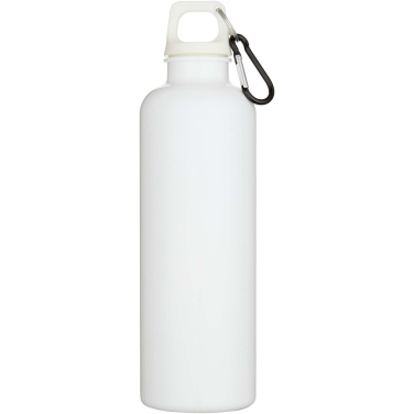 Logotrade promotional giveaway image of: Oregon 750 ml solid colour RCS recycled plastic water bottle with carabiner