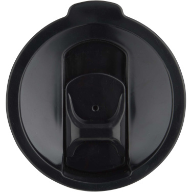 Logo trade business gifts image of: Grayson 480 ml RCS recycled insulated tumbler with straw