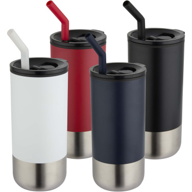 Logotrade promotional gift image of: Grayson 480 ml RCS recycled insulated tumbler with straw