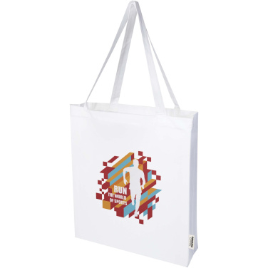 Logo trade promotional items image of: Odisha 180 g/m² OCS organic full gusset tote bag 14L