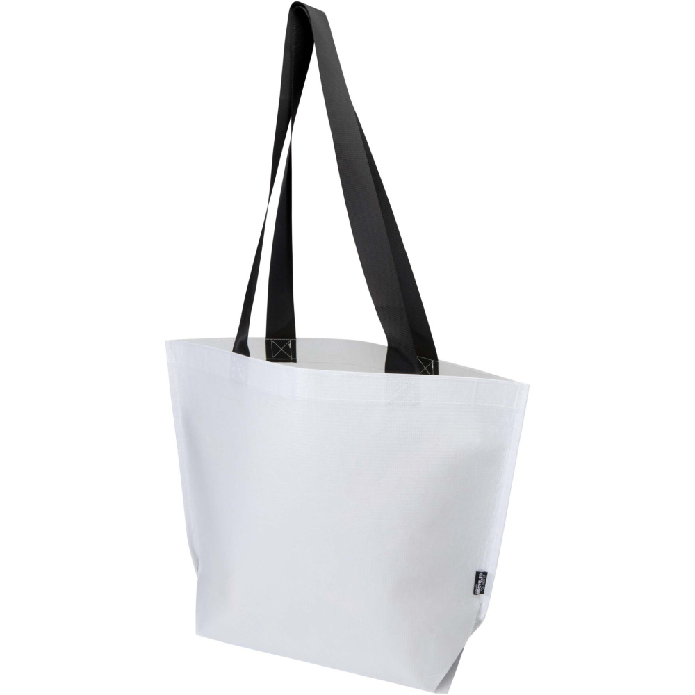 Logotrade promotional giveaway image of: Duo GRS recycled double-laminated tote bag 18L