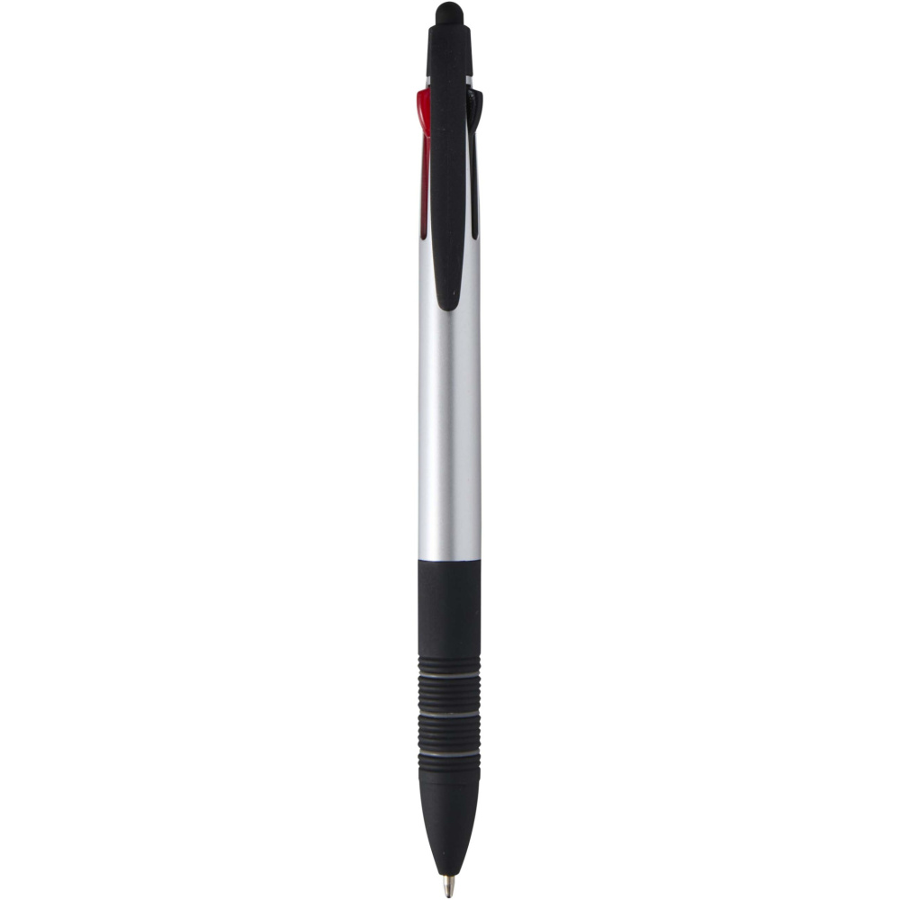 Logo trade promotional gift photo of: Trine 3-ink RCS recycled ballpoint pen with stylus