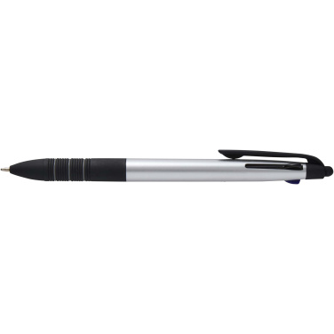 Logo trade advertising products image of: Trine 3-ink RCS recycled ballpoint pen with stylus
