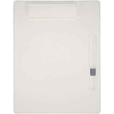 Logo trade promotional giveaway photo of: Clast A4 clipboard with magnetic closure and RCS recycled ballpoint pen (black ink)