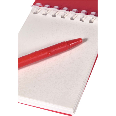 Logo trade promotional gift photo of: Lig Mini recycled outdoor soft cover notebook and ballpoint pen set (black ink)