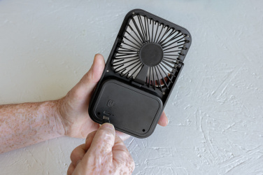 Logotrade promotional items photo of: Aervina RCS recycled plastic re-chargeable desk fan