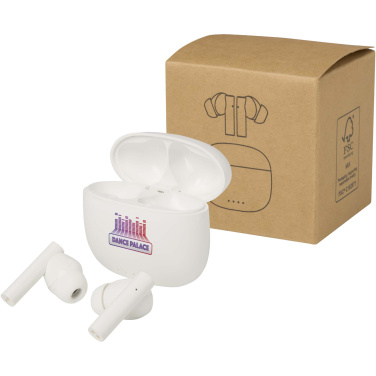 Logotrade advertising product picture of: Alterf recycled plastic True Wireless Bluetooth® headset with silicone eartips