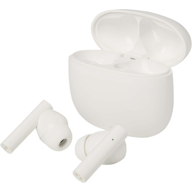 Logo trade promotional merchandise photo of: Alterf recycled plastic True Wireless Bluetooth® headset with silicone eartips