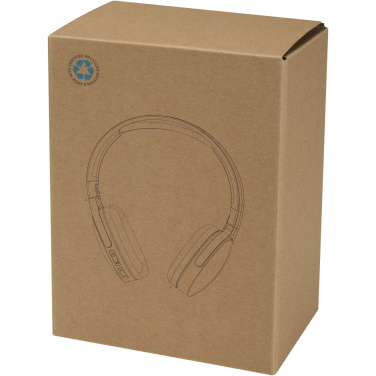 Logo trade promotional merchandise image of: Ancha recycled plastic over-ear wireless Bluetooth® headset