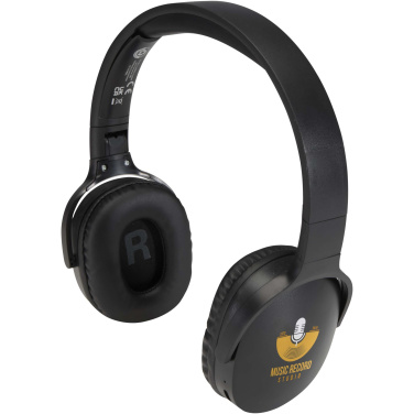 Logo trade business gift photo of: Ancha recycled plastic over-ear wireless Bluetooth® headset