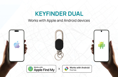 Logo trade promotional giveaway photo of: Keyfinder Dual keychain with worldwide locating