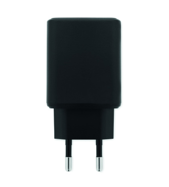 Logotrade promotional merchandise photo of: EU 2-pole wall adapter/charger