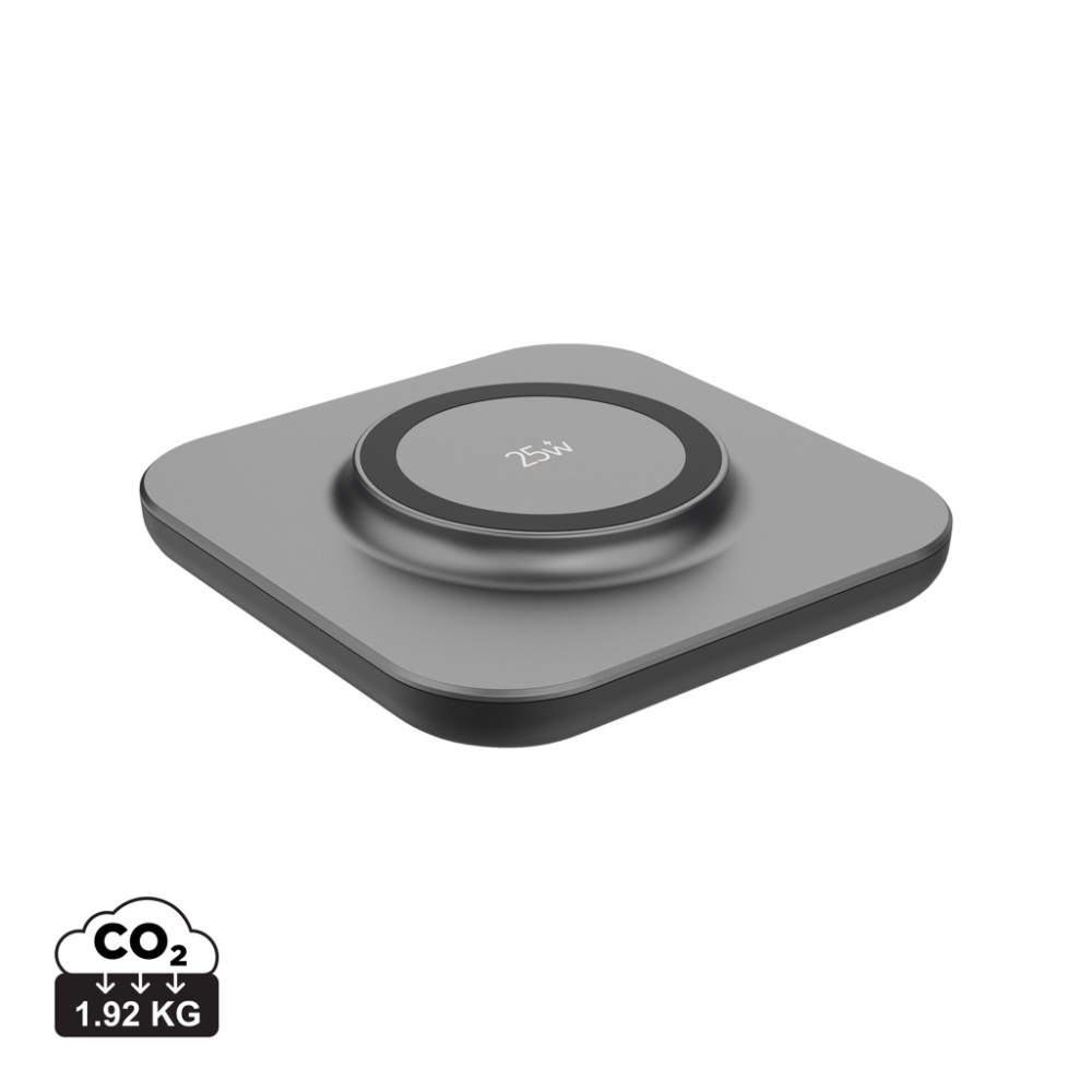Logotrade promotional product picture of: Quantum ultra-fast 25W magnetic wireless charging pad