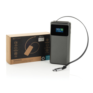 Logotrade corporate gift picture of: Quantum RCS ultra-fast PD45W 10.000mAh powerbank with screen
