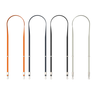 Logo trade promotional giveaways picture of: Nivo RCS recycled PET Crossbody lanyard