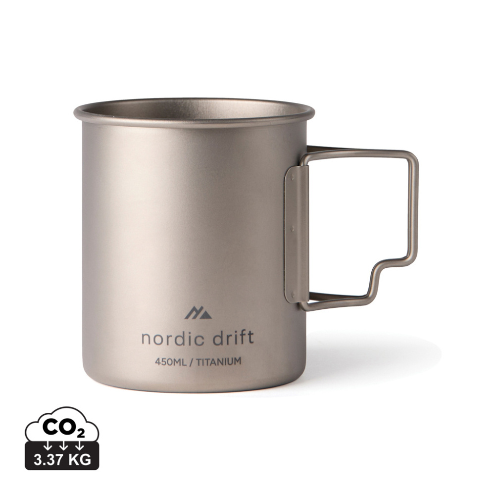 Logotrade promotional gift picture of: Nordic Drift Trail Ultra Light Titanium 450ml Cup
