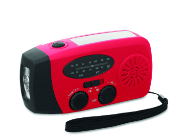 Logo trade promotional items picture of: Portable radio SOS with LED torch