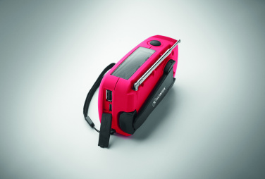 Logotrade promotional item picture of: Portable radio SOS with LED torch