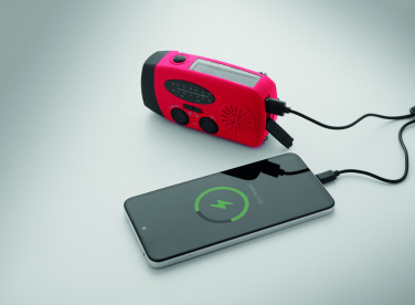 Logotrade promotional gifts photo of: Portable radio SOS with LED torch