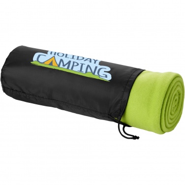 Logotrade meene foto: Huggy fliisist pleed kandekotiga