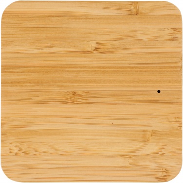 Logotrade reklaamkingituse foto: Leaf 5W bambusest ja riidest juhtmevaba laadimisalus