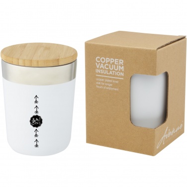 Logotrade firmakingituse foto: Lagan 300 ml roostevabast terasest termostops bambusest kaanega