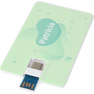 Logotrade reklaamkingitused pilt: Duo õhuke 64 GB USB-draiv koos Type-C ja USB-A 3.0-ga