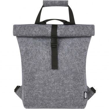 Logo trade reklaamkingituse pilt: Felta GRS taaskasutatud vildist roll-top rattakott 13L