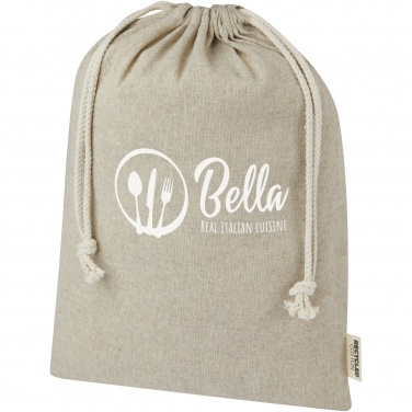 Logotrade ärikingid pilt: Pheebs 150 g/m² GRS taaskasutatud puuvillast kingikott suur 4L