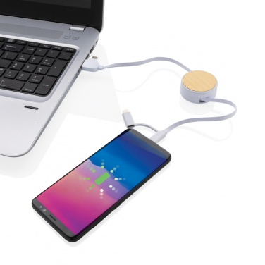 Logotrade firmakingi foto: RCS taaskasutatud plastist Ontario 6-in-1 sissetõmmatav kaabel