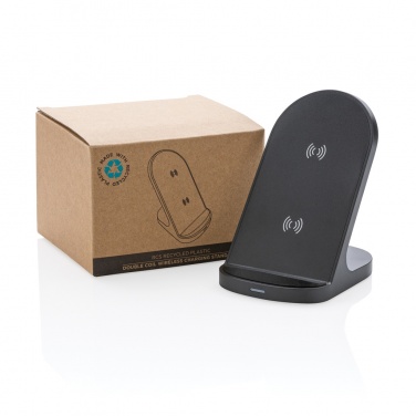 Logo trade ärikingi pilt: RCS taaskasutatud plastist topeltpooliga juhtmevaba alus 15W