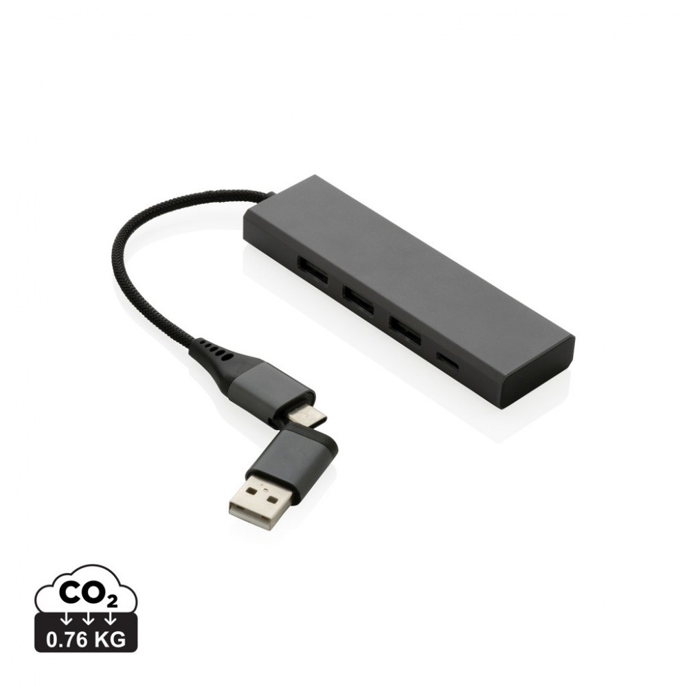 Logotrade firmakingitused pilt: Terra RCS taaskasutatud alumiiniumist jaotur 3 USB-pordiga