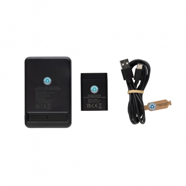 Logotrade reklaamkingituse foto: Powerbase RCS taaskasutatud plastist kolm ühes laadija koos toitepangaga