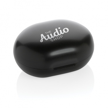 Logotrade firmakingituse foto: RCS standardsed taaskasutatud plastikust TWS kõrvaklapid