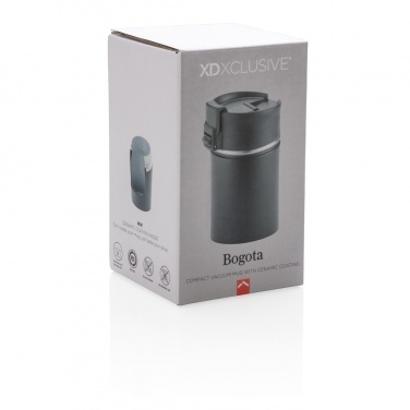 Logo trade ärikingituse pilt: Bogota kompaktne keraamilise kattega vaakum termoskruus