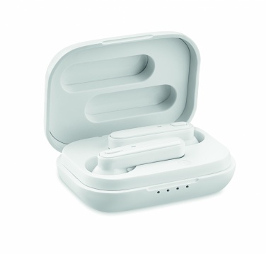 Logo trade firmakingituse pilt: Laadimisalusega TWS kõrvaklapid