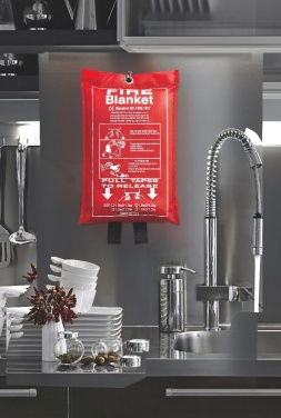 Logo trade firmakingid foto: Tulekustutustekk kotis 100x95cm