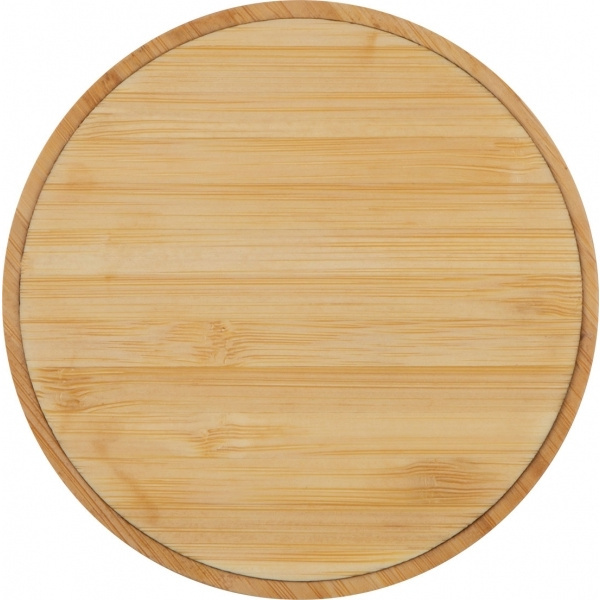 Logotrade firmakingi foto: Bambusest juhtmevaba laadija MONS