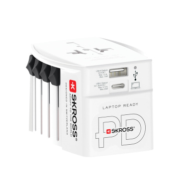 Logotrade firmakingitused pilt: SKROSS World Travel Adapter MUV 65W PD USB C kaabliga