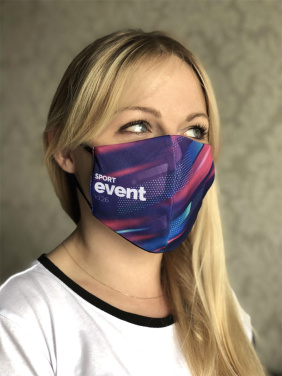 Logotrade reklaamtoote foto: VENUS PRO puuvillane näomask koos HEPA filtri taskuga 1378165